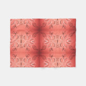 Fleece Designer Deken in Bourgondische koraal (Voorkant (Horizontaal))