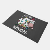 Fleece Feliz Navidad Funny Cute Sheep Kerstmis Deurmat (Schuin)