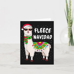 Fleece Feliz Navidad Llama Kerstmis Gif Kaart