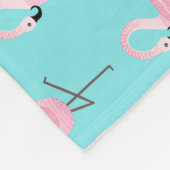 Fleece Flamingo Blanket comprimeren (Hoek)