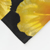 Fleece Gele Bloem Deken (Hoek)