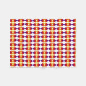 FLEECE MULTI COLORED BLANKET. (Voorkant (Horizontaal))