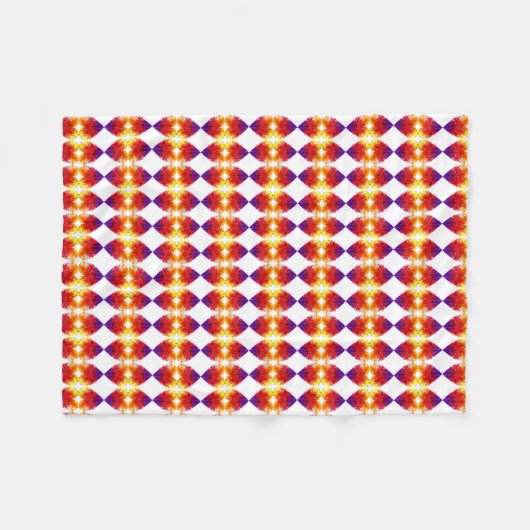 FLEECE MULTI COLORED BLANKET. (Voorkant (Horizontaal))