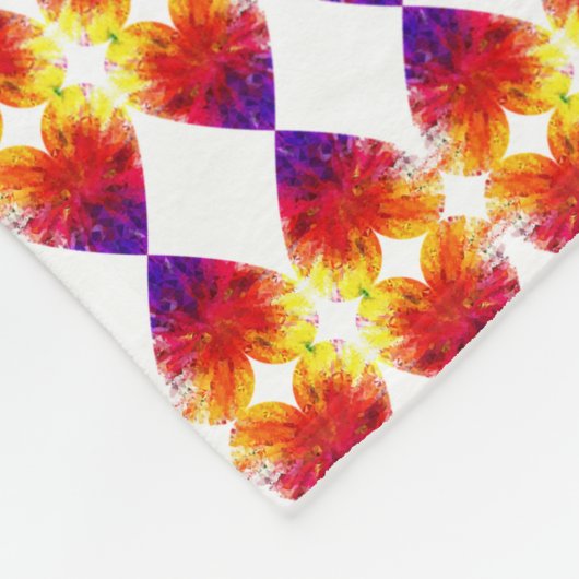 FLEECE MULTI COLORED BLANKET. (Hoek)