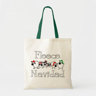 Fleece Navidad Bag Tote Bag