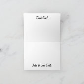 Fleece Navidad bedankje Bedankkaart (Binnen)