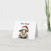 Fleece Navidad  bedankje Bedankkaart (Voorkant)