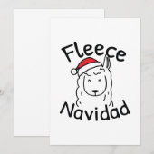 Fleece Navidad Bedankkaart (Voorkant / Achterkant)