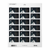 Fleece Navidad Chic Funny Quirky Llama & Sheep Pun Etiket (Full Sheet)