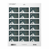 Fleece Navidad Chic Funny Quirky Llama & Sheep Pun Etiket (Full Sheet)