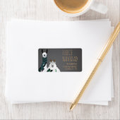 Fleece Navidad Chic Funny Quirky Llama & Sheep Pun Etiket (Insitu)