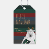 Fleece Navidad Chic Grappige Festieve Gestreepte S Cadeaulabel (Voorkant)