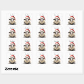 Fleece Navidad Christmas Sheep Sticker (Vel)