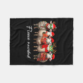 Fleece Navidad Christmas Spanish Sheep Santa Sheep (Voorkant (Horizontaal))