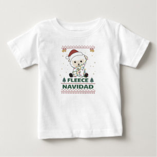 Fleece Navidad - Cute Christmas Sheep Funny Pun Ad