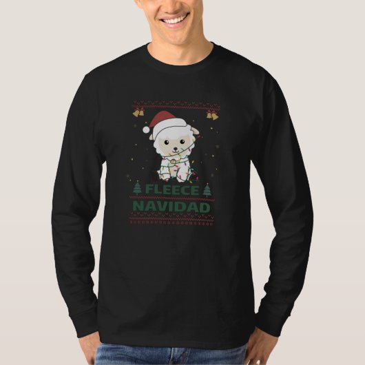 Fleece Navidad - Cute Kerstmis Funny Pun T-shirt (Voorkant)