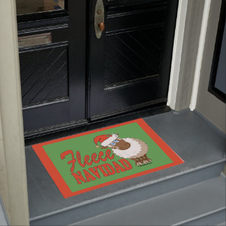 Fleece Navidad Doormat Deurmat