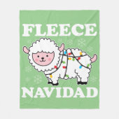 Fleece Navidad Feliz Funny KerstKawaii Sheep Deken (Voorkant)