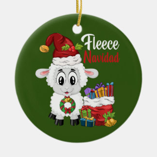 Fleece Navidad Feliz Navidad Pun Kerstmis Keramisch Ornament