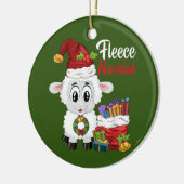 Fleece Navidad Feliz Navidad Pun Kerstmis Keramisch Ornament (Links)