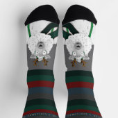 “Fleece Navidad” Festieve Grappige Schapen Slogan Sokken (Top)