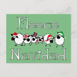 Fleece Navidad Funny Briefkaart voor kerstmis