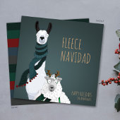 “Fleece Navidad” Funny Chic Quirky Punny Feestdagenkaart
