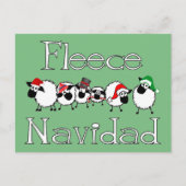 Fleece Navidad Funny Christmas Briefkaart (Voorkant)