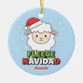 Fleece Navidad Funny Christmas Ornament Gift (Voorkant)