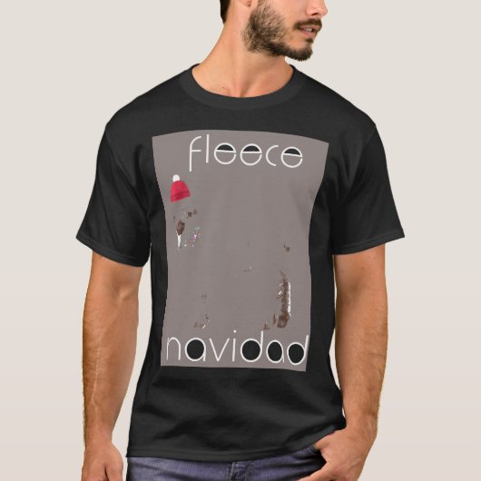 Fleece Navidad Funny Sheep Shirt voor Kerstmis (Voorkant)