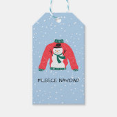 Fleece Navidad – Grappig Kersttrui Ontwerp Cadeaulabel (Voorkant)
