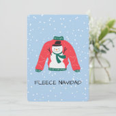 Fleece Navidad – Grappig Kersttrui Ontwerp Feestdagenkaart (Staand voorkant)