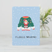 Fleece Navidad – Grappig Kersttrui Ontwerp Feestdagenkaart (Staand voorkant)