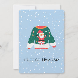 Fleece Navidad – Grappig Kersttrui Ontwerp Feestdagenkaart