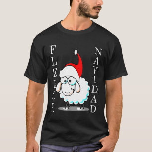 Fleece Navidad Grappig Schaap Kerstmis T-shirt
