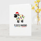 Fleece Navidad Grappige Kaart (Gele Bloem)