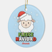 Fleece Navidad Grappige Kerst Ornament Cadeau (Links)