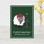 Fleece Navidad, grappige Spaanse kerst Kaart (Gele Bloem)