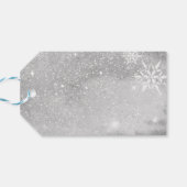 Fleece Navidad Grijs Schaap Foto Kerstcadeau Label Cadeaulabel (Achterkant Horizontaal)