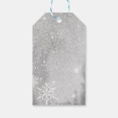 Fleece Navidad Grijs Schaap Kerstcadeau Label Cadeaulabel (Achterkant)