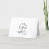 Fleece Navidad Holiday Card Kaart (Achterkant)