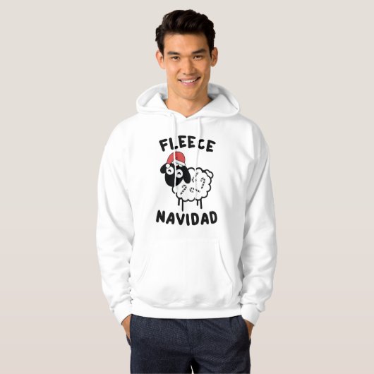 Fleece Navidad Hoodie (Voorkant volledig)