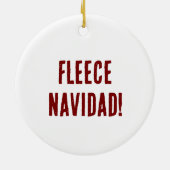 Fleece Navidad! Keramisch Ornament (Achterkant)