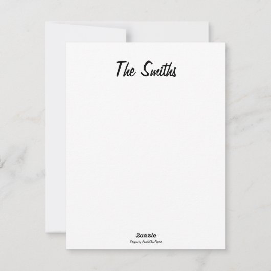 Fleece Navidad Kerst Platte kaart (Achterkant)