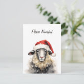 Fleece Navidad Kerst Wenskaart Feestdagenkaart (Staand voorkant)