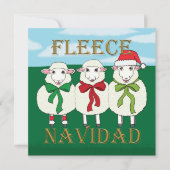 Fleece Navidad - kerstkaart (Voorkant)