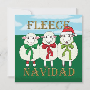 Fleece Navidad - kerstkaart