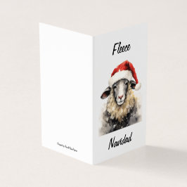 Fleece Navidad-kerstkaart Kaart
