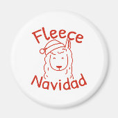 Fleece Navidad Magneet (Voorkant)