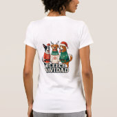 Fleece navidad(merry christmas) T-Shirt (Achterkant)